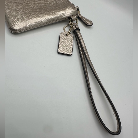 Coach Shimmering Gold Wristlet